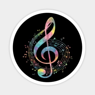 Treble Clef And Music Notes Magnet